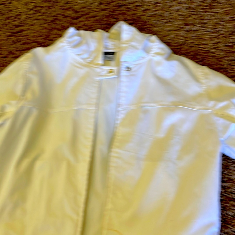 Nike hooded white jacket small